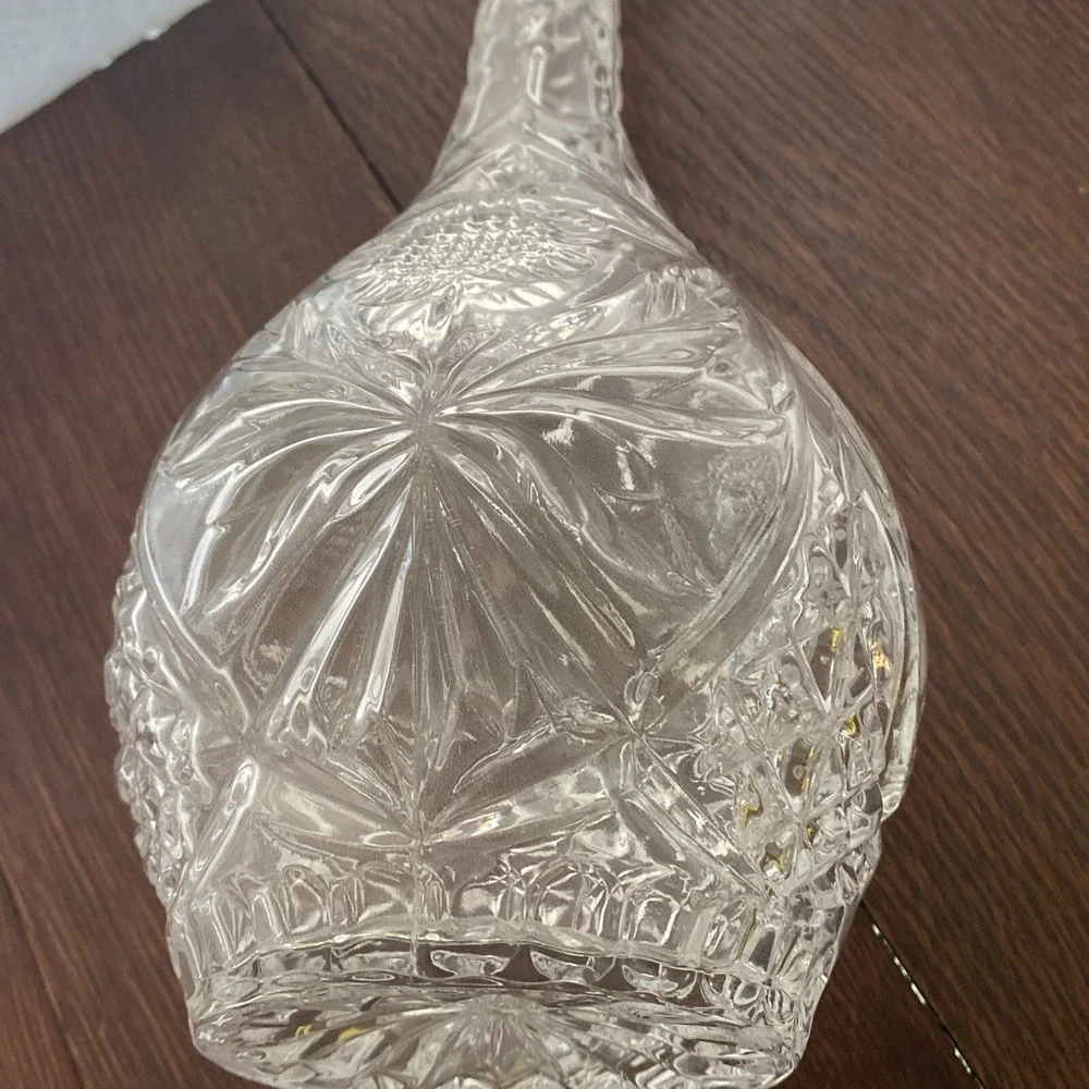 Vintage Crystal Decanter with Stopper Cut Glass Prism‎ 16